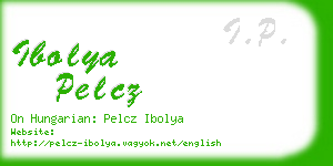 ibolya pelcz business card